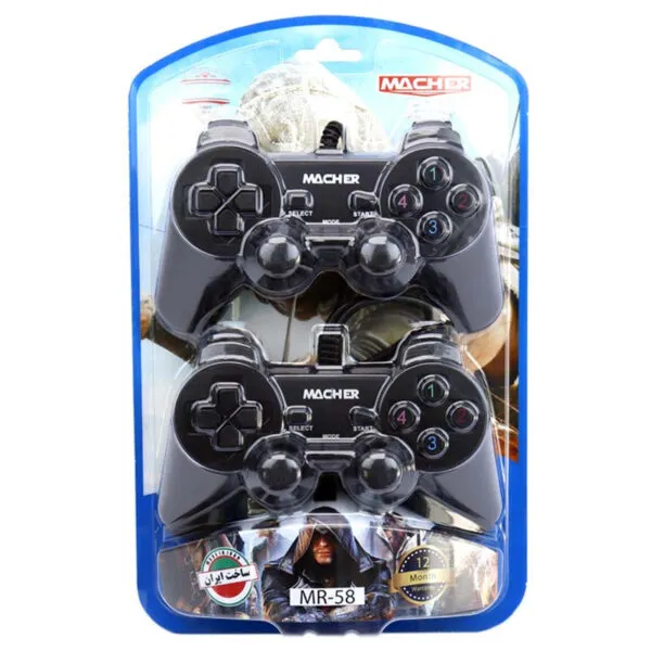 دسته بازی دوبل سیم دار مچر مدل MR-58