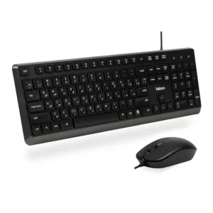 کیبورد و ماوس سیم دار هترون مدل HKC215