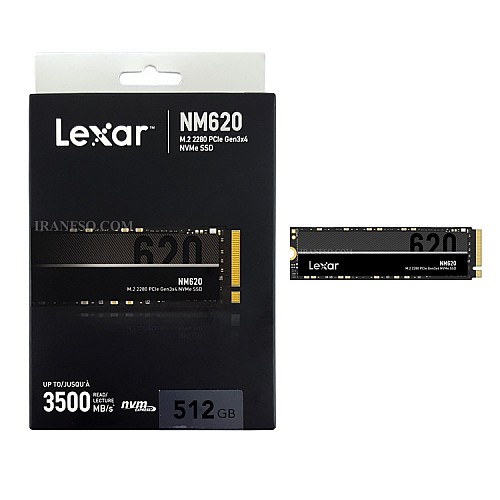 حافظه اس اس دی اینترنال لکسار مدل NM620 M.2 2280 NVMe ظرفیت 512 گیگابایت