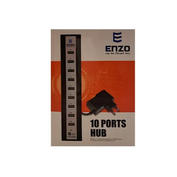 هاب 10 پورت USB2.0 برند ENZO UH-10A
