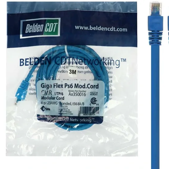 کابل شبکه بلدن CAT6 طول 10 متر