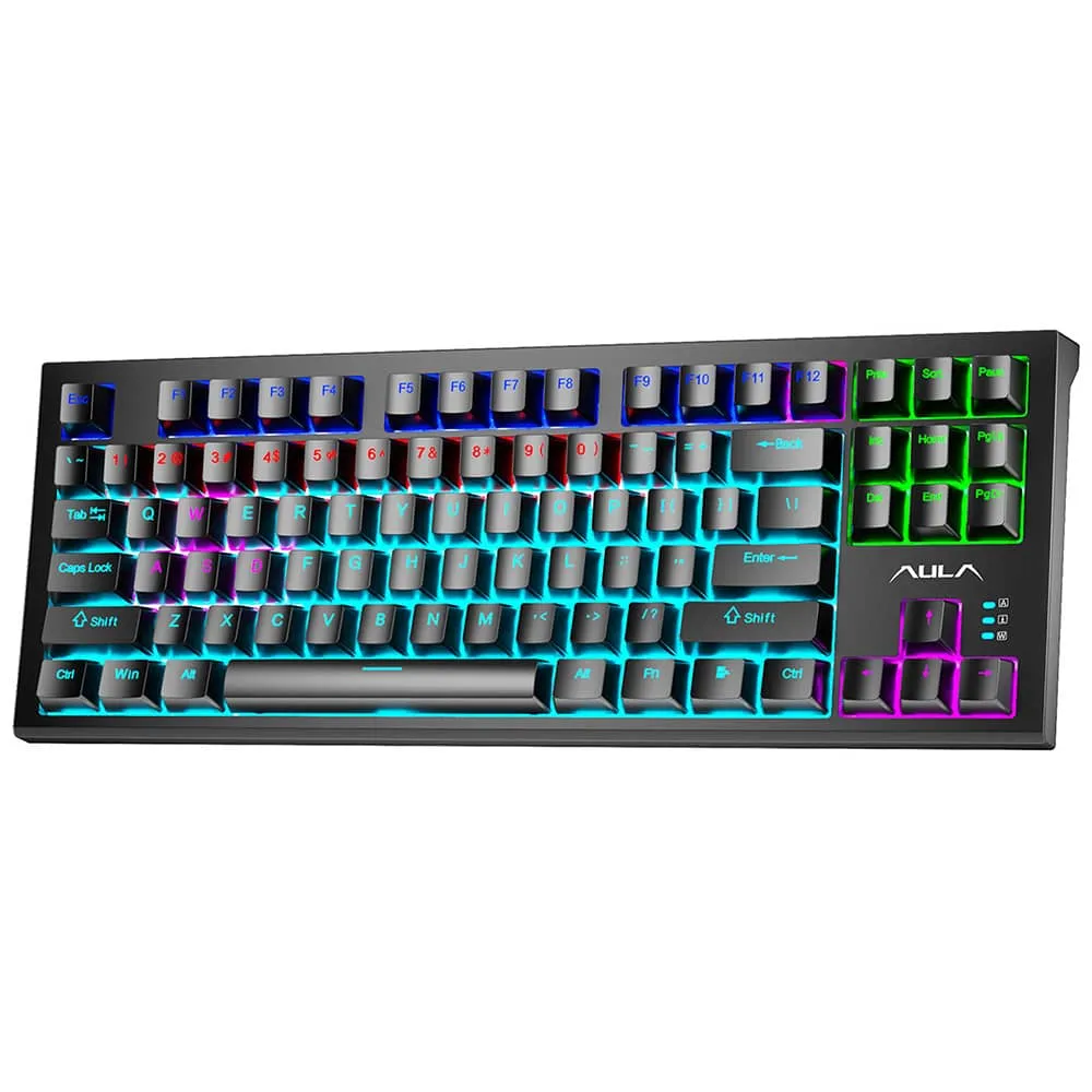 کیبورد گیمینگ آئولا مدل F3032 با سیم مکانیکال
