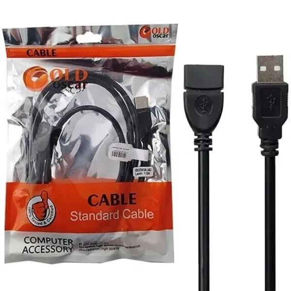 کابل افزایش طول USB گلد اسکار 1.5متری