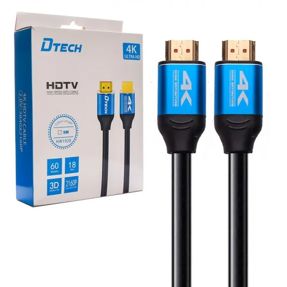 کابل HDMI طول 5 متري DTECH 4K