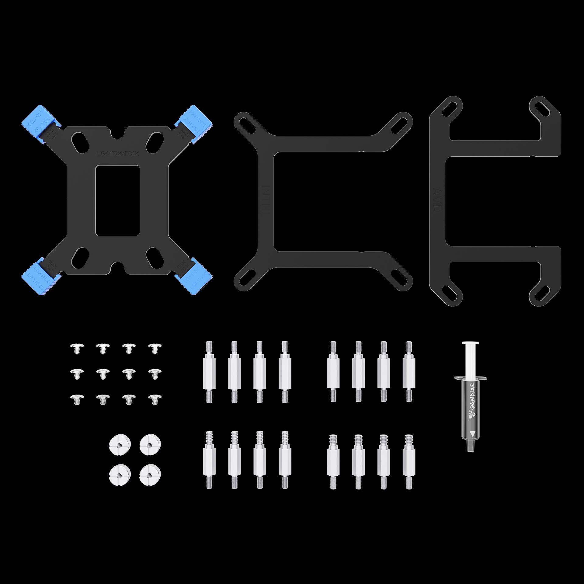 خنک کننده پردازنده گیم دیاس مدل CHIONE E4-360 WH